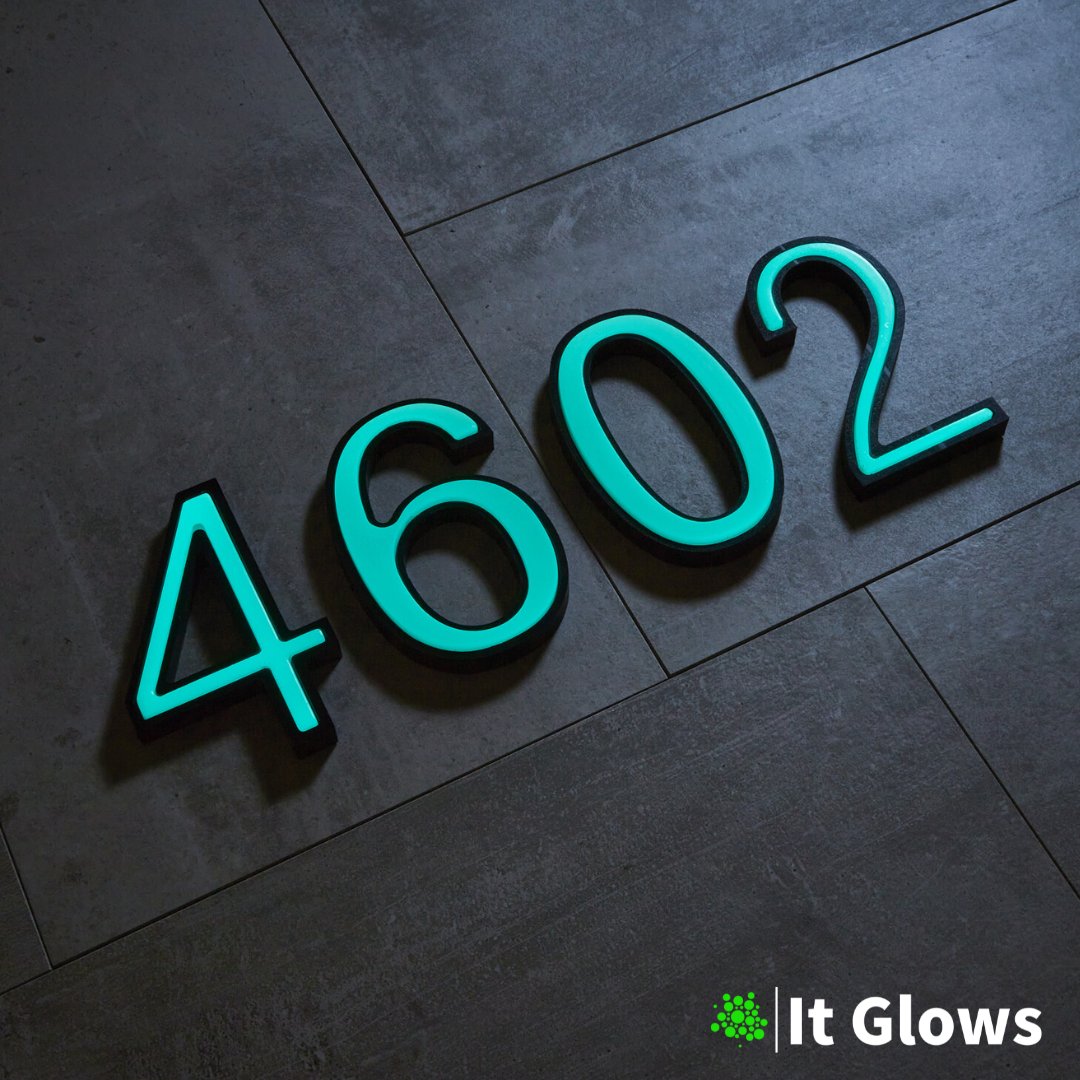 Glow In The Dark Illuminated House Numbers Glowing House Numbers