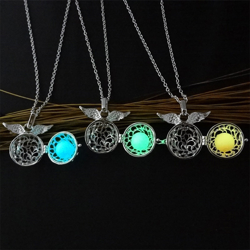 Glow Wing Chime Necklace
