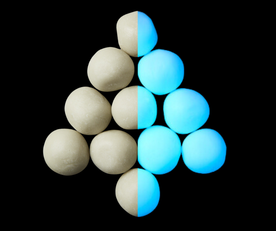 20-25mm Glow Marbles - Blue