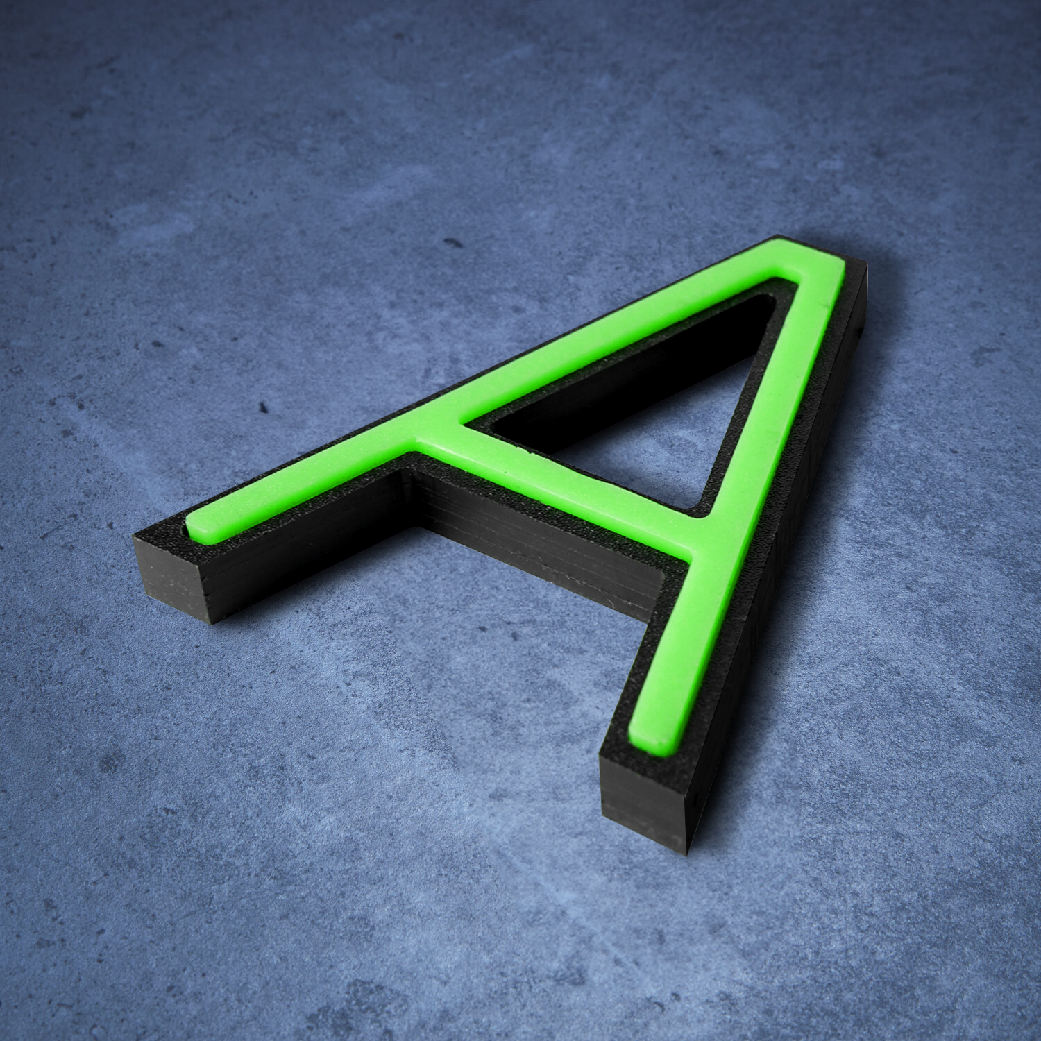 Glow in the Dark House Numbers - Green / Solar Powered House Numbers - Green