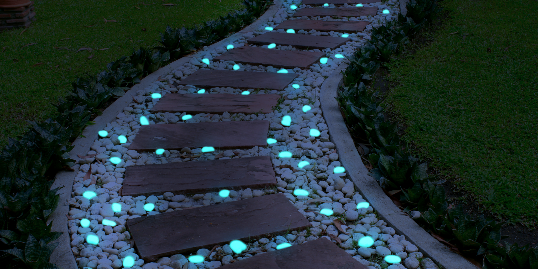 1" Glow Pebbles / Glow in the dark Pebbles / Landscaping Pebbles / Garden Stones / Eco-Friendly / Pebbles / Garden Decor / Decorative Stones