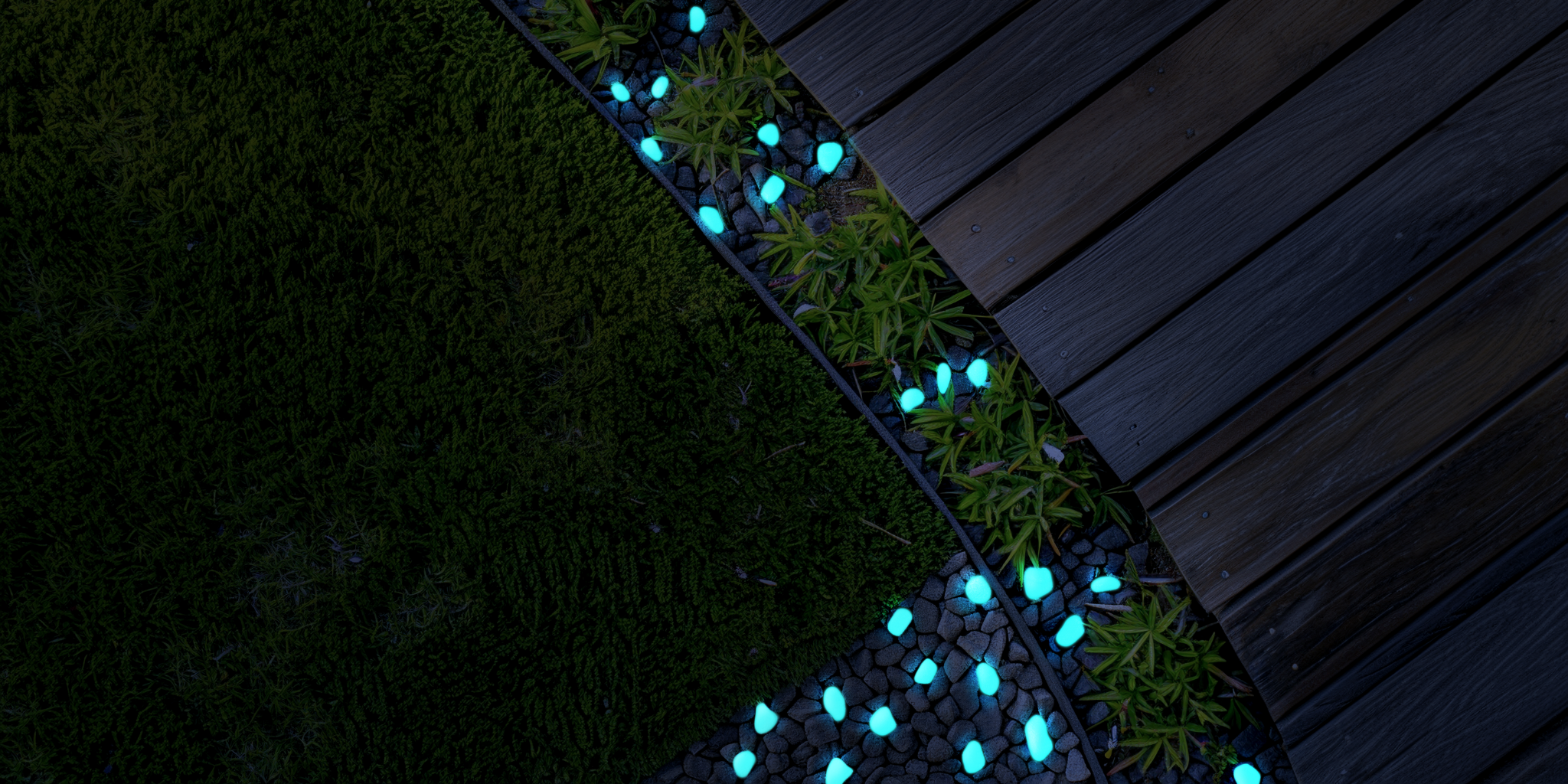 1" Glow Pebbles / Glow in the dark Pebbles / Landscaping Pebbles / Garden Stones / Eco-Friendly / Pebbles / Garden Decor / Decorative Stones