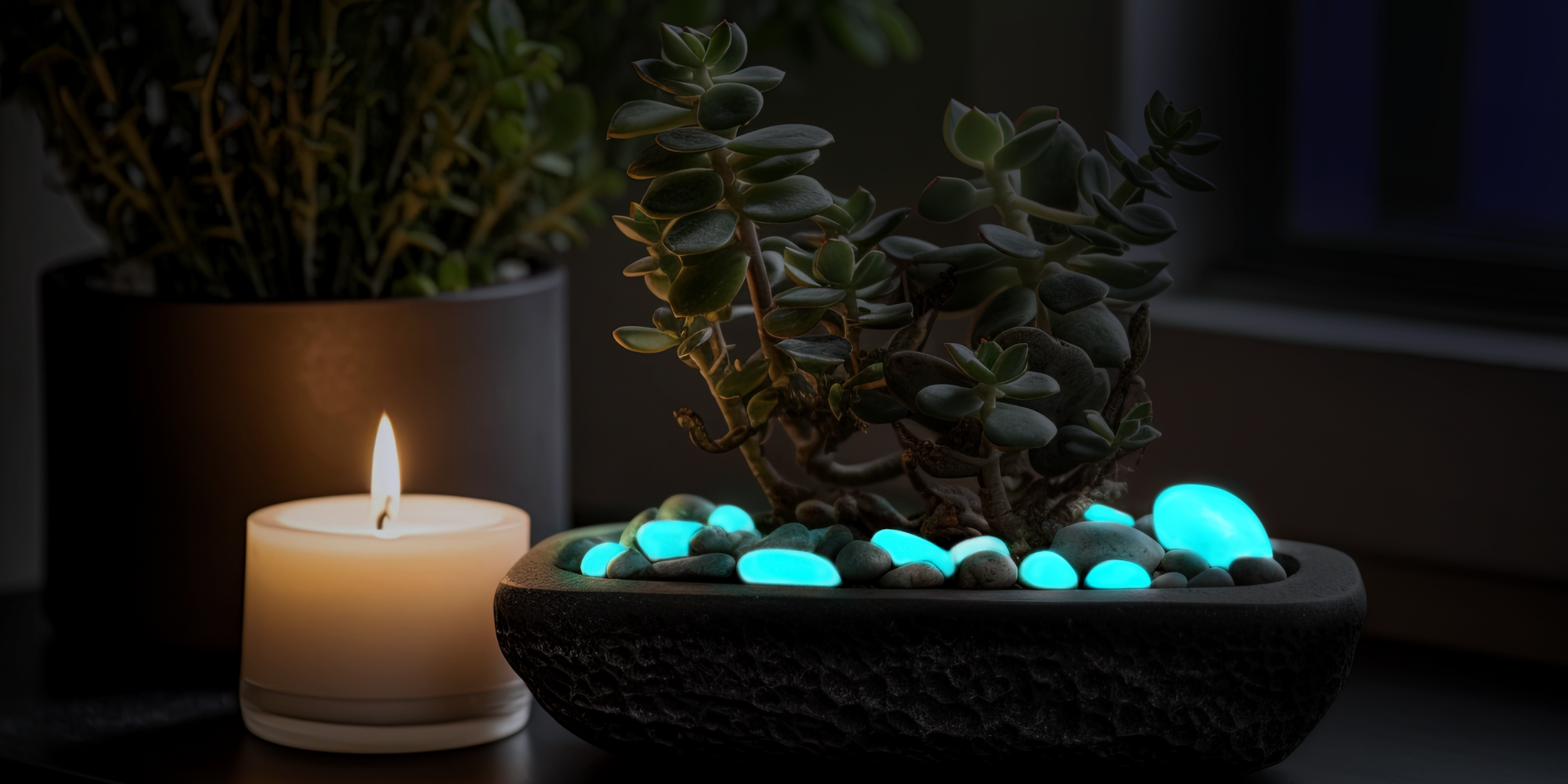 1" Glow Pebbles / Glow in the dark Pebbles / Landscaping Pebbles / Garden Stones / Eco-Friendly / Pebbles / Garden Decor / Decorative Stones