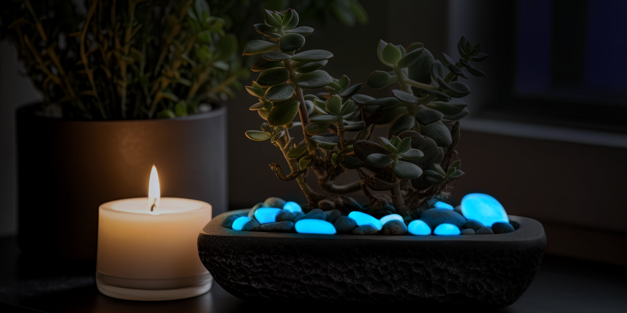 1" Glow Pebbles / Glow in the dark Pebbles / Landscaping Pebbles / Garden Stones / Eco-Friendly / Pebbles / Garden Decor / Decorative Stones