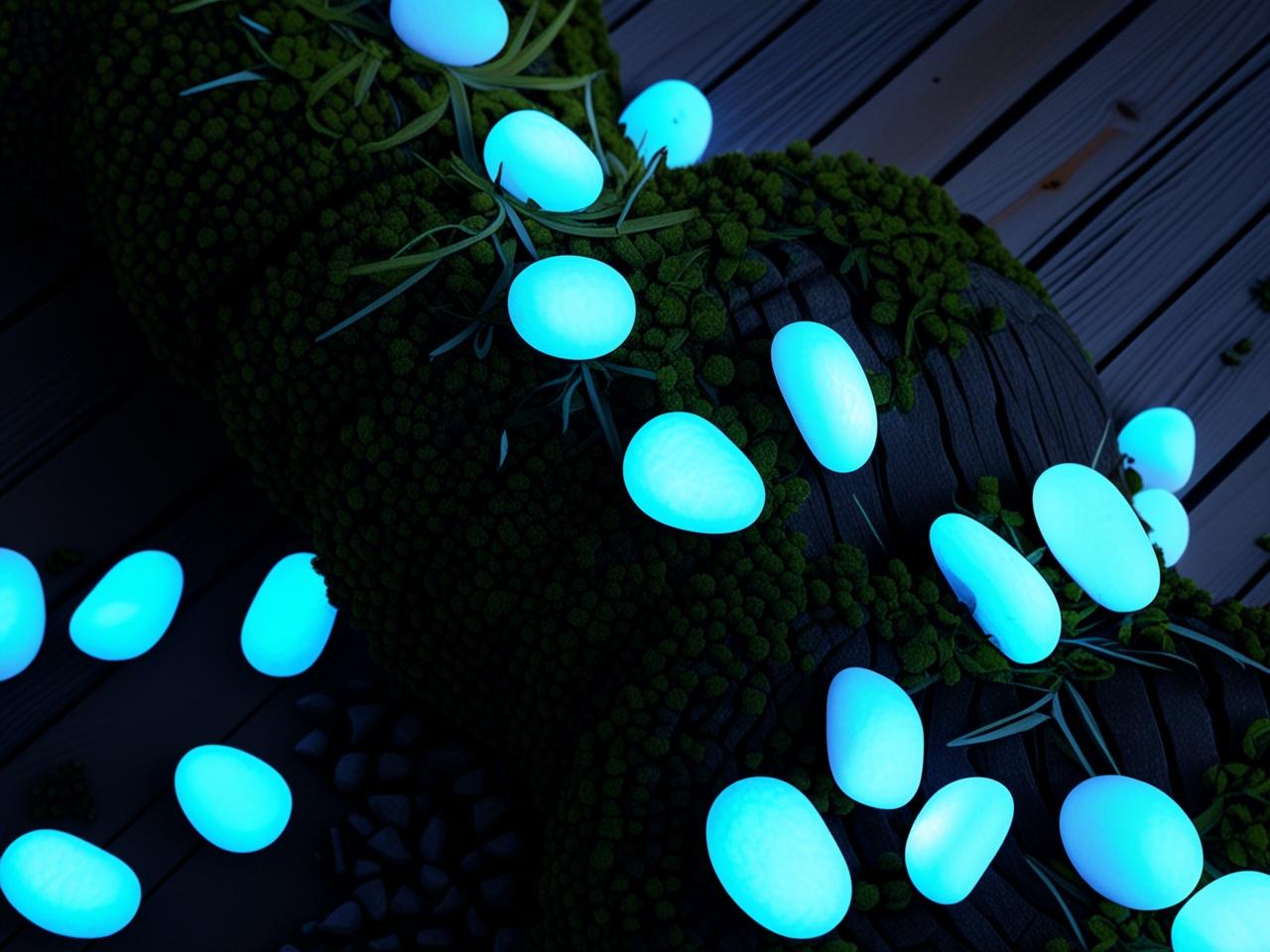 2" Glow Pebbles / Glow in the Dark Pebbles / Landscaping Stones / Garden Decor /Eco-Friendly Pebbles/ Decorative Stones / Outdoor Stones