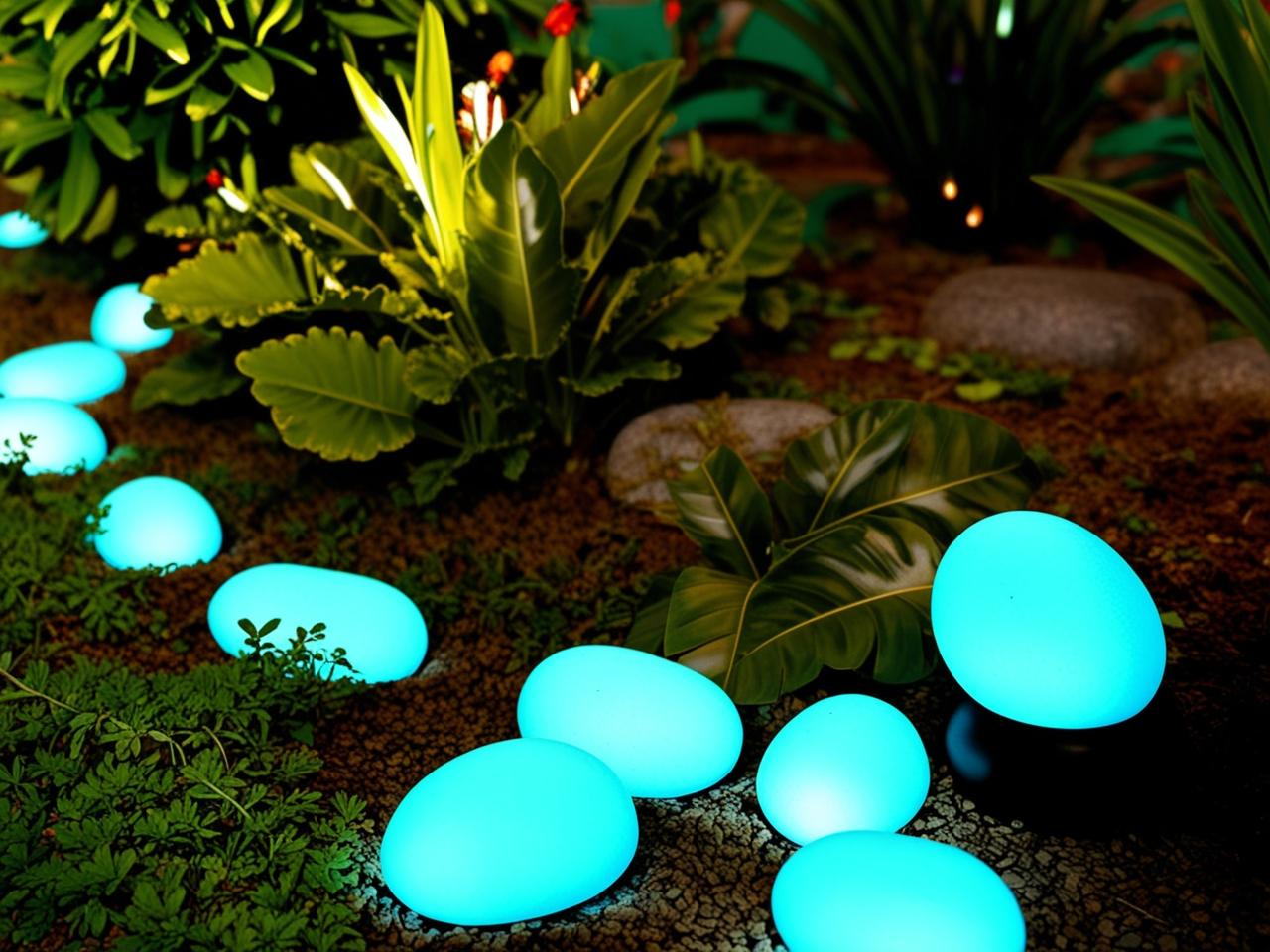 2" Glow Pebbles / Glow in the Dark Pebbles / Landscaping Stones / Garden Decor /Eco-Friendly Pebbles/ Decorative Stones / Outdoor Stones