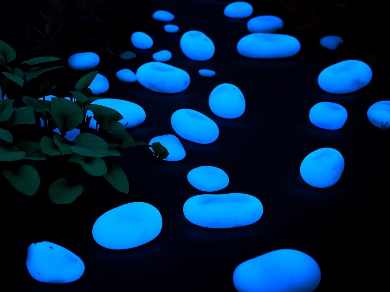 2" Glow Pebbles / Glow in the Dark Pebbles / Landscaping Stones / Garden Decor /Eco-Friendly Pebbles/ Decorative Stones / Outdoor Stones