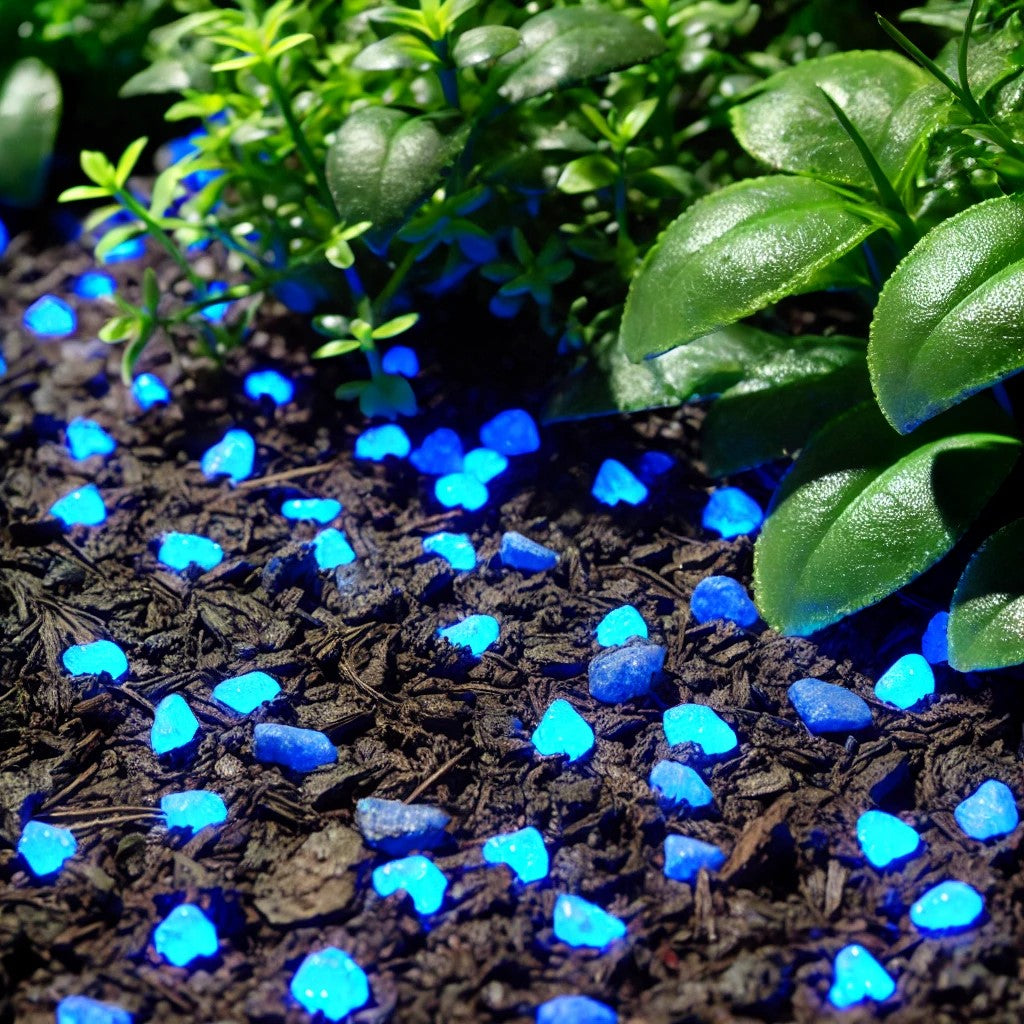 8-15mm Premium Grade Glow Rocks - Blue