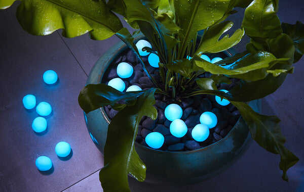 20-25mm Glow Marbles - Aqua