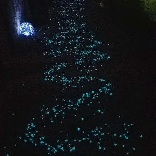 8-15mm Premium Grade Glow Rocks - Aqua