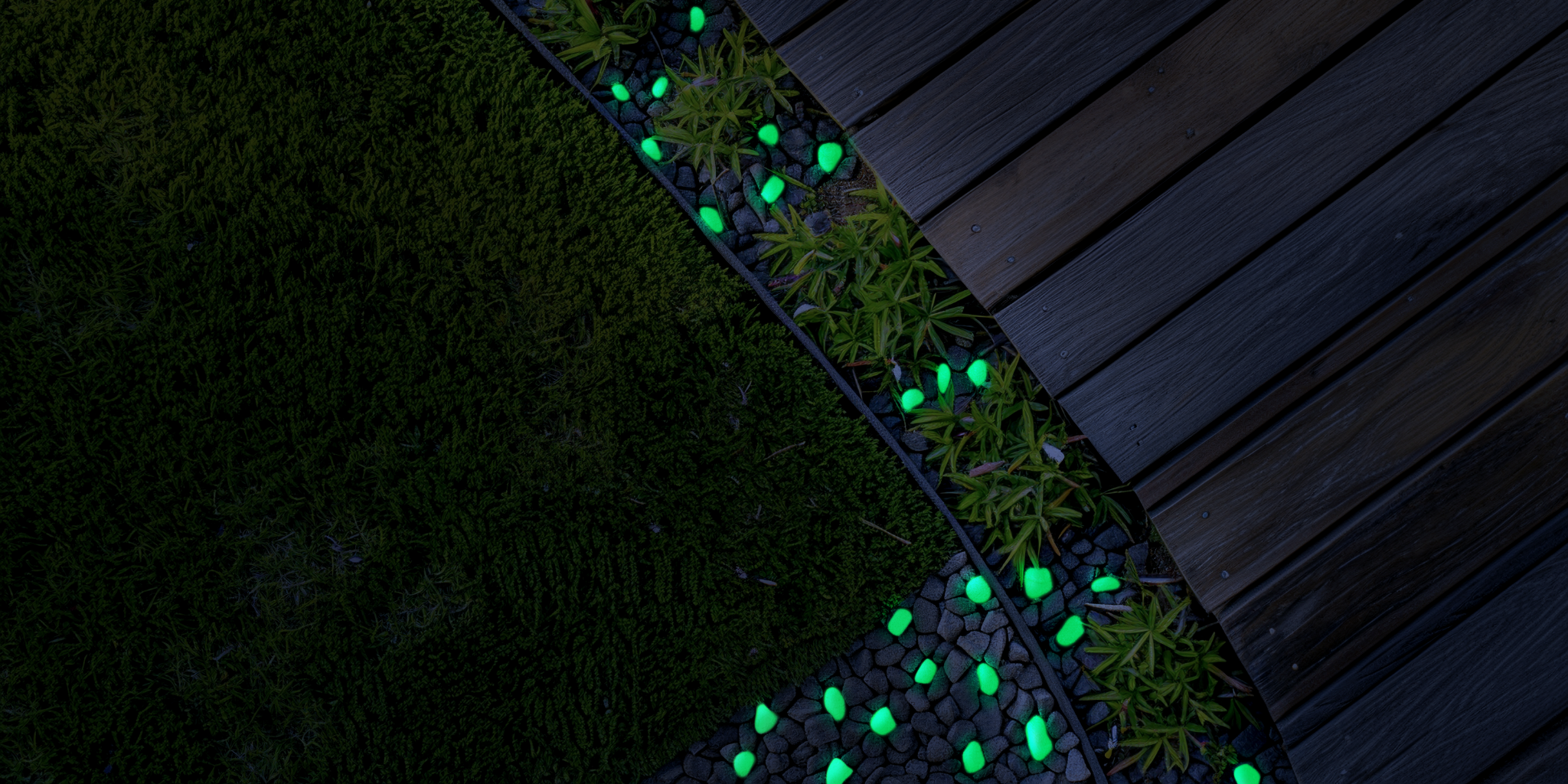 1" Glow Pebbles / Glow in the dark Pebbles / Landscaping Pebbles / Garden Stones / Eco-Friendly / Pebbles / Garden Decor / Decorative Stones