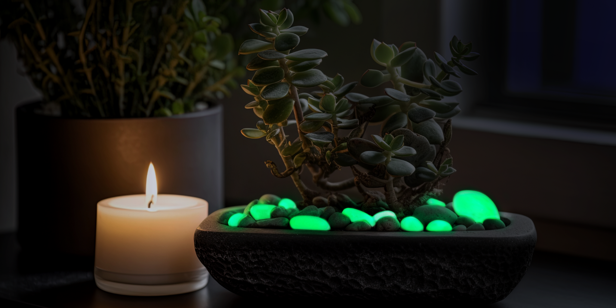1" Glow Pebbles / Glow in the dark Pebbles / Landscaping Pebbles / Garden Stones / Eco-Friendly / Pebbles / Garden Decor / Decorative Stones