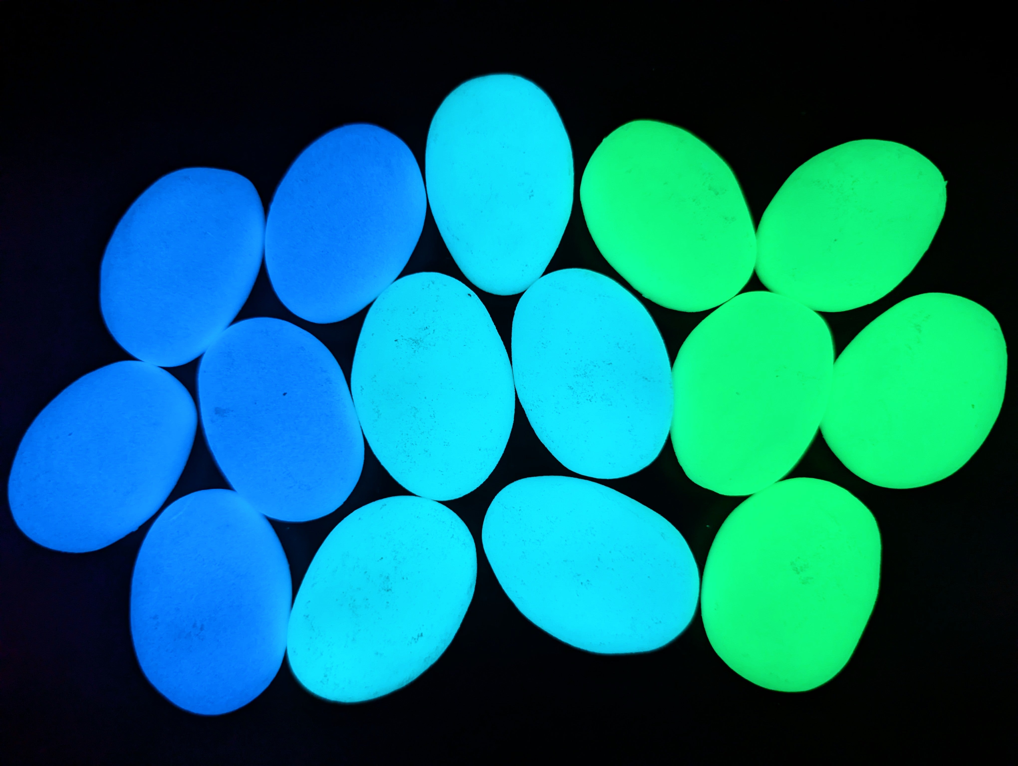 2" Glow Pebbles / Glow in the Dark Pebbles / Landscaping Stones / Garden Decor /Eco-Friendly Pebbles/ Decorative Stones / Outdoor Stones