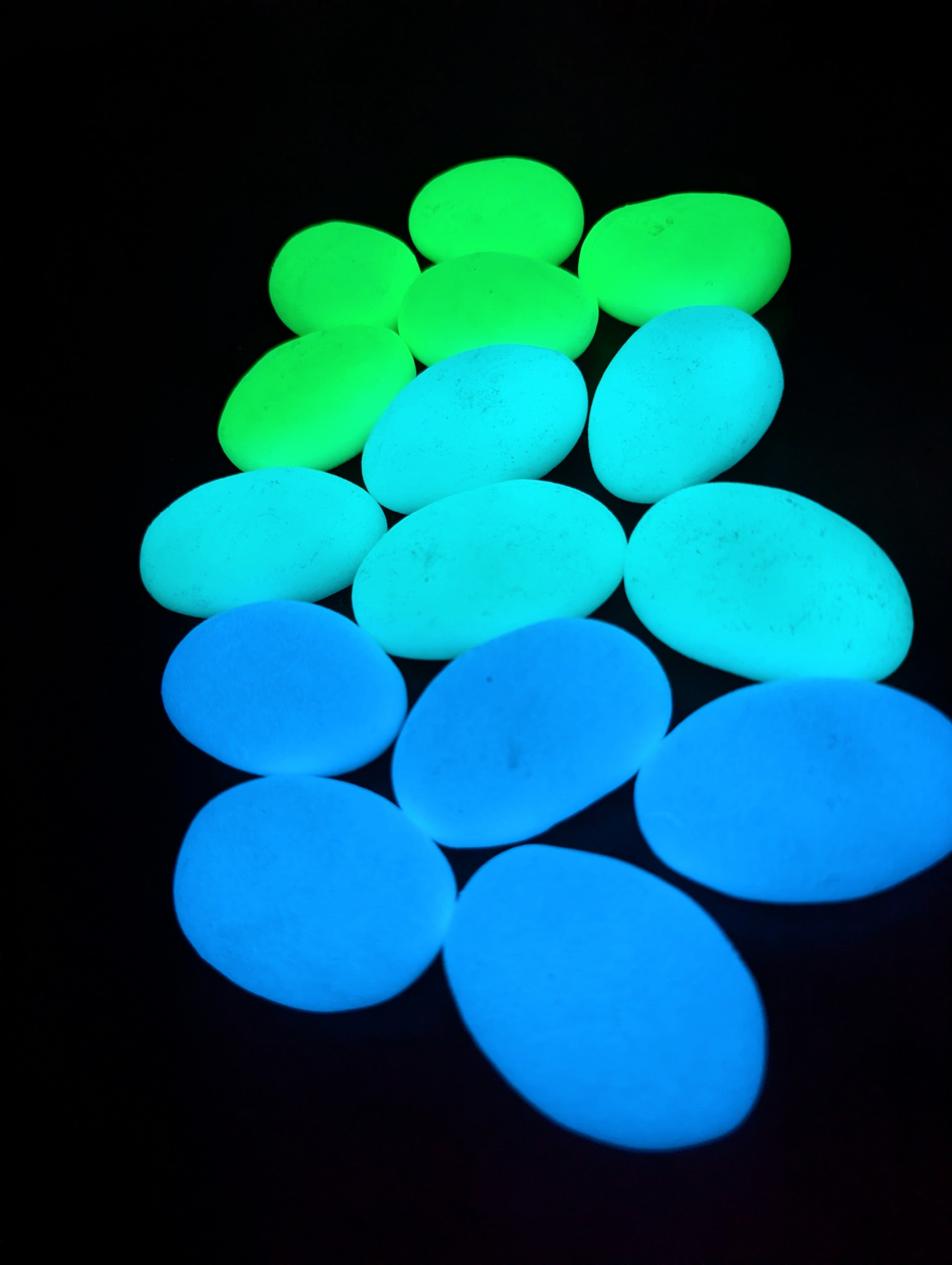 2" Glow Pebbles / Glow in the Dark Pebbles / Landscaping Stones / Garden Decor /Eco-Friendly Pebbles/ Decorative Stones / Outdoor Stones