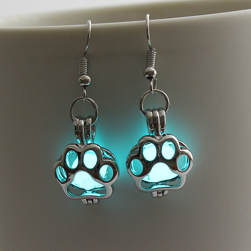 Glowing Paw Earrings