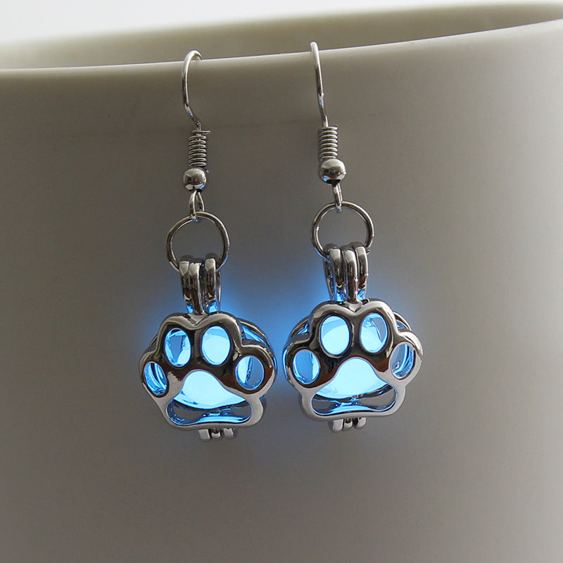 Glowing Paw Earrings