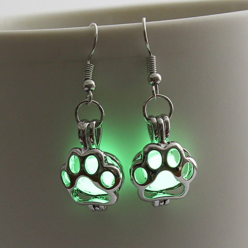 Glowing Paw Earrings