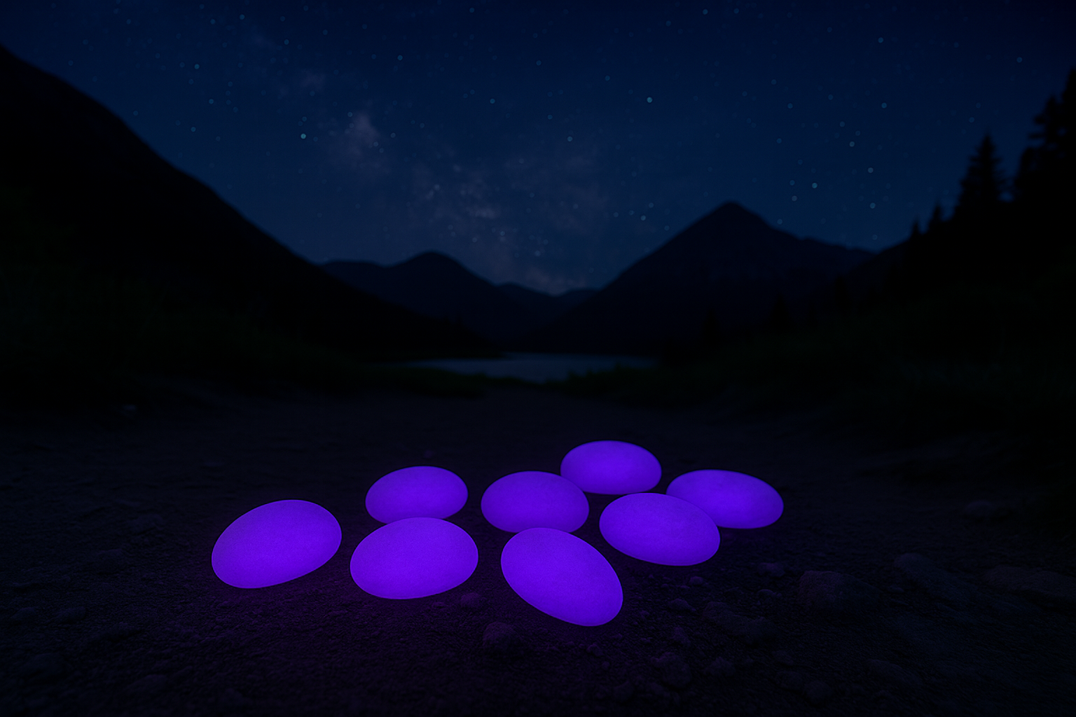 2" Glow Pebbles / Glow in the Dark Pebbles / Landscaping Stones / Garden Decor /Eco-Friendly Pebbles/ Decorative Stones / Outdoor Stones