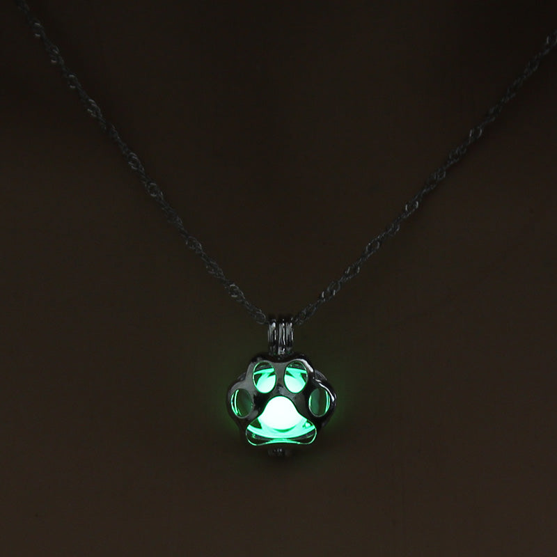 Glowing Paw Necklace