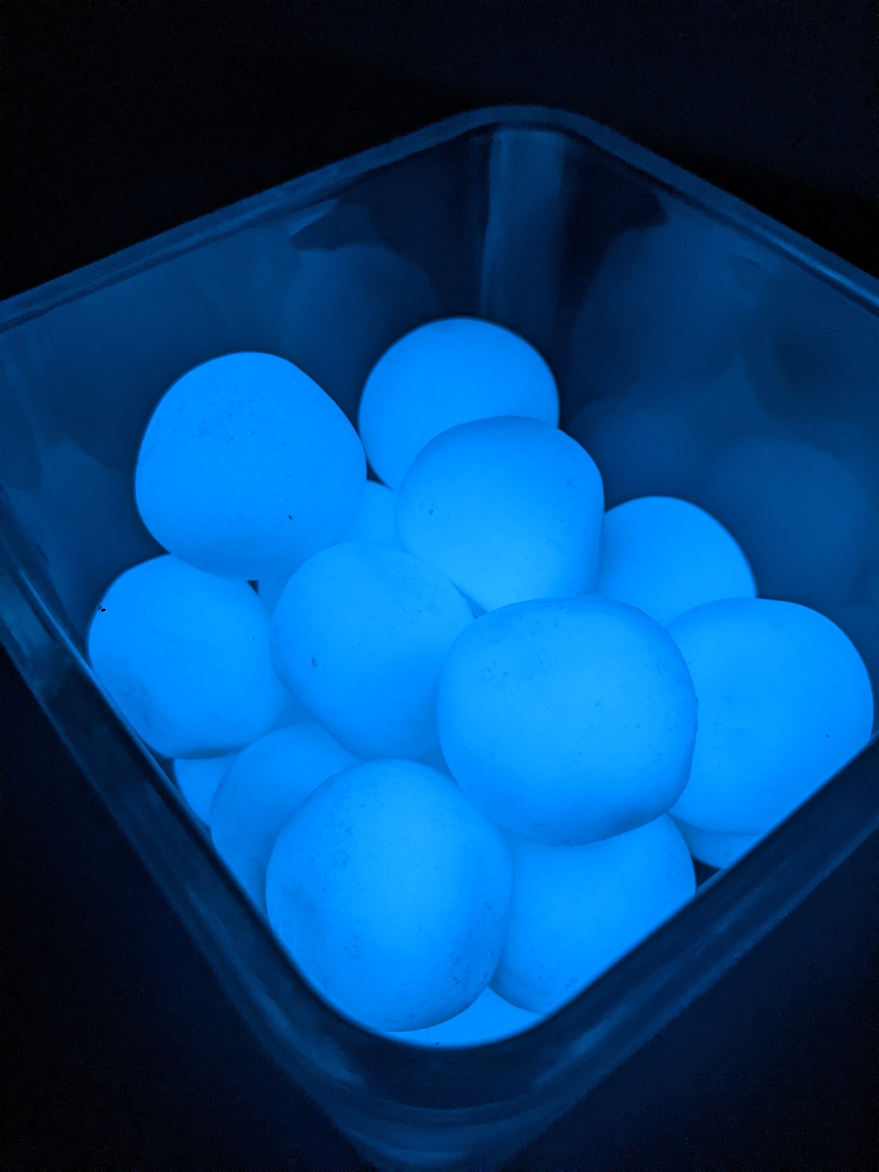 20-25mm Glow Marbles - Blue