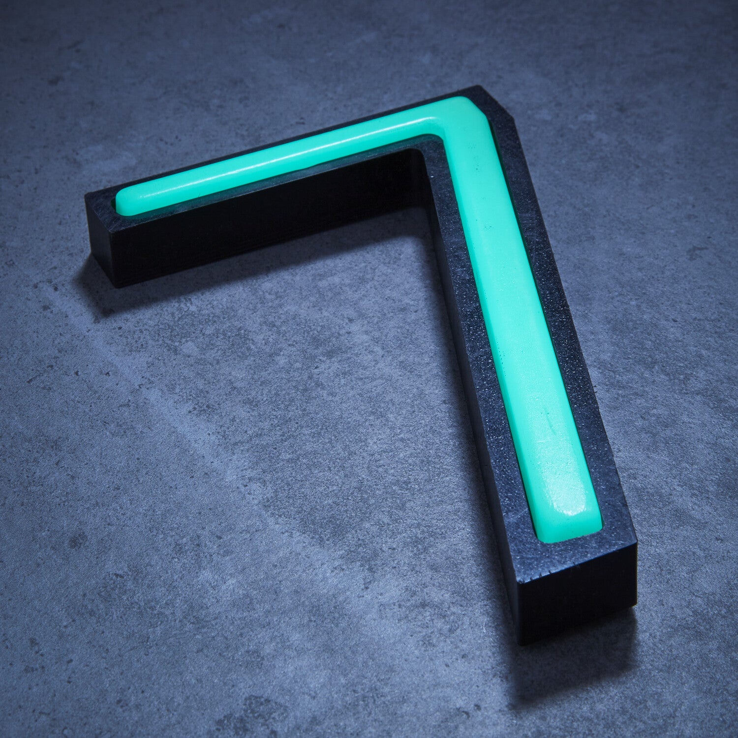 Glow in the Dark House Numbers - Aqua / Solar Powered House Numbers - Aqua