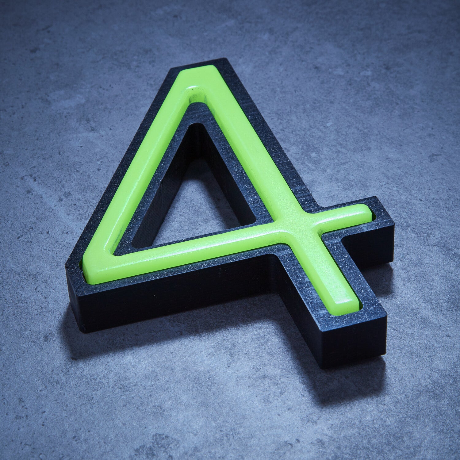 Glow in the Dark House Numbers - Green / Solar Powered House Numbers - Green