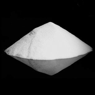Day-time view of glow-in-the-dark powder. White color during the day. 