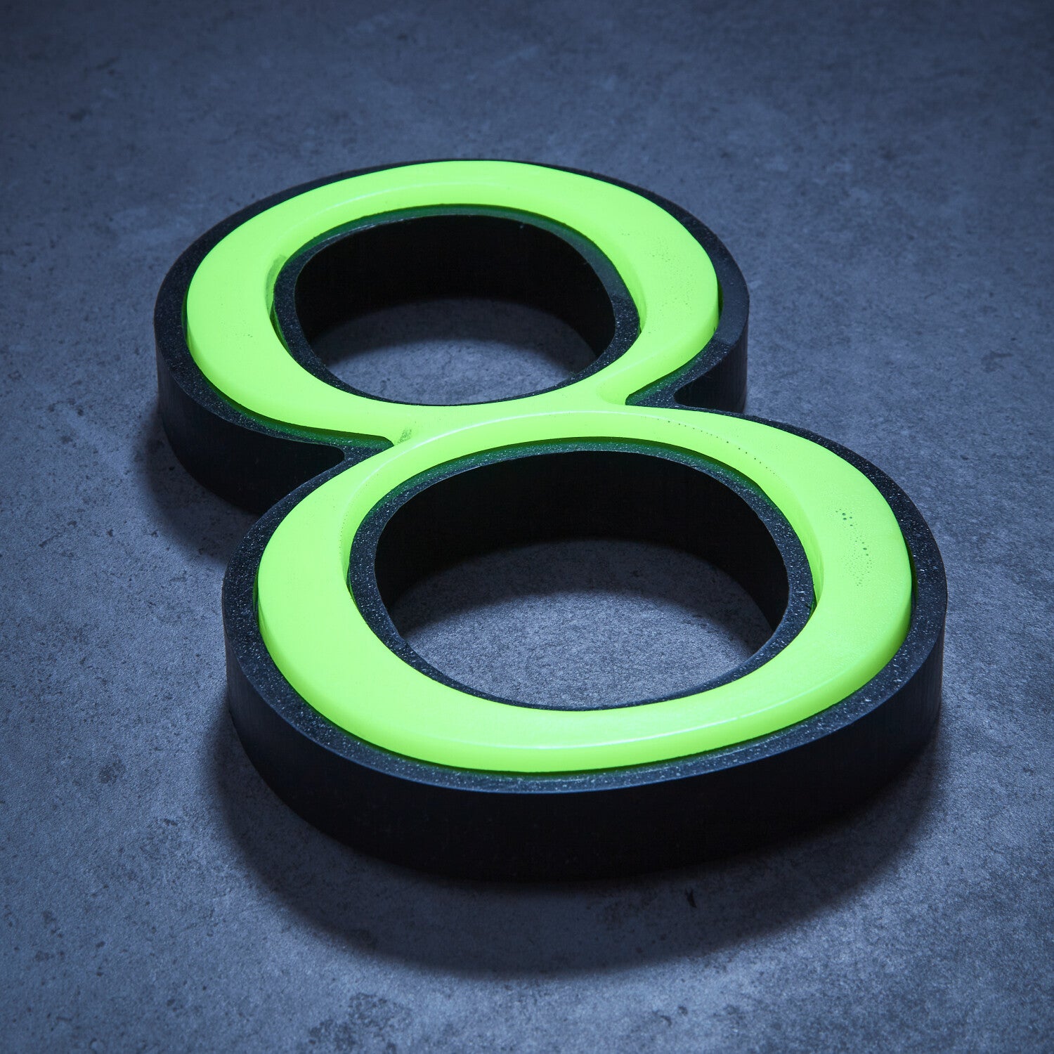Glow in the Dark House Numbers - Green / Solar Powered House Numbers - Green